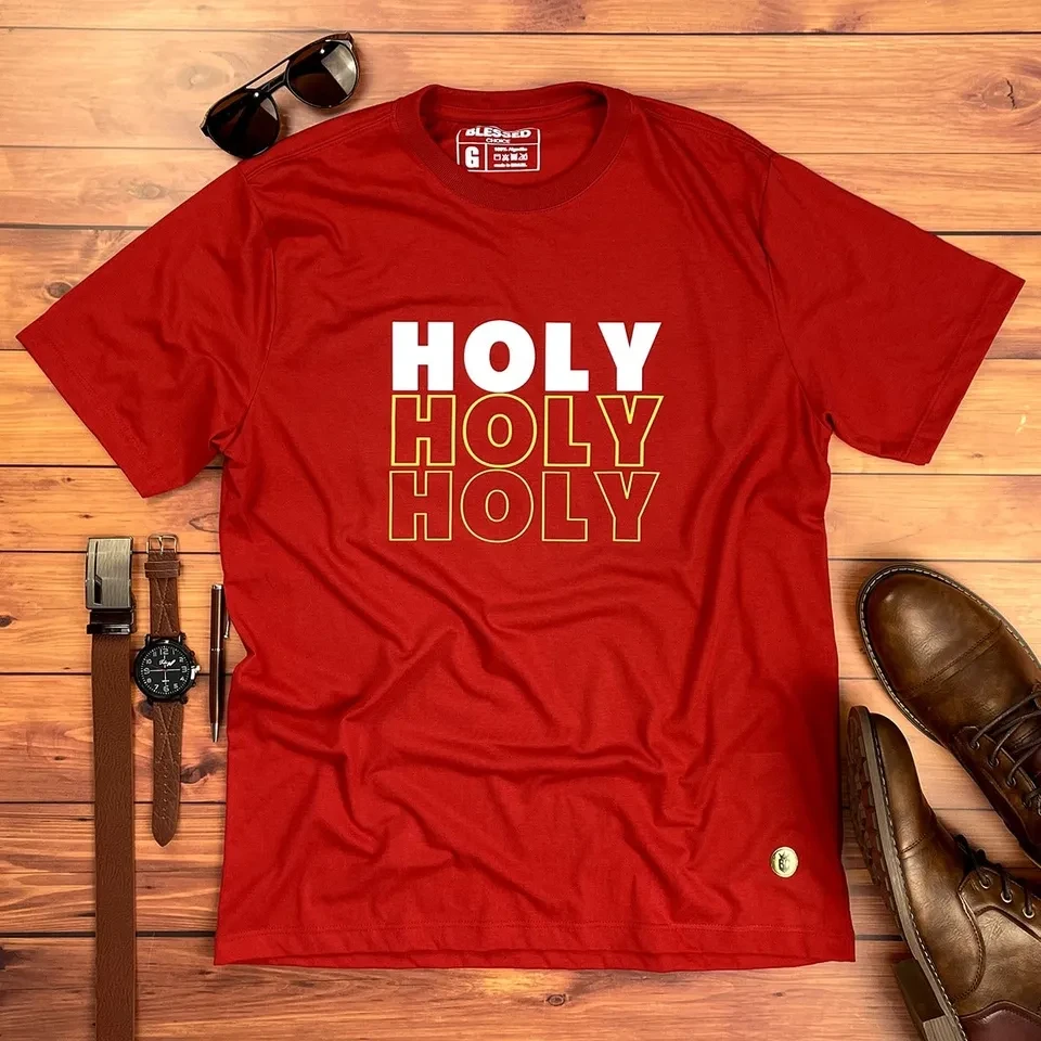 Camiseta Masculina Vermelha Holy - 1