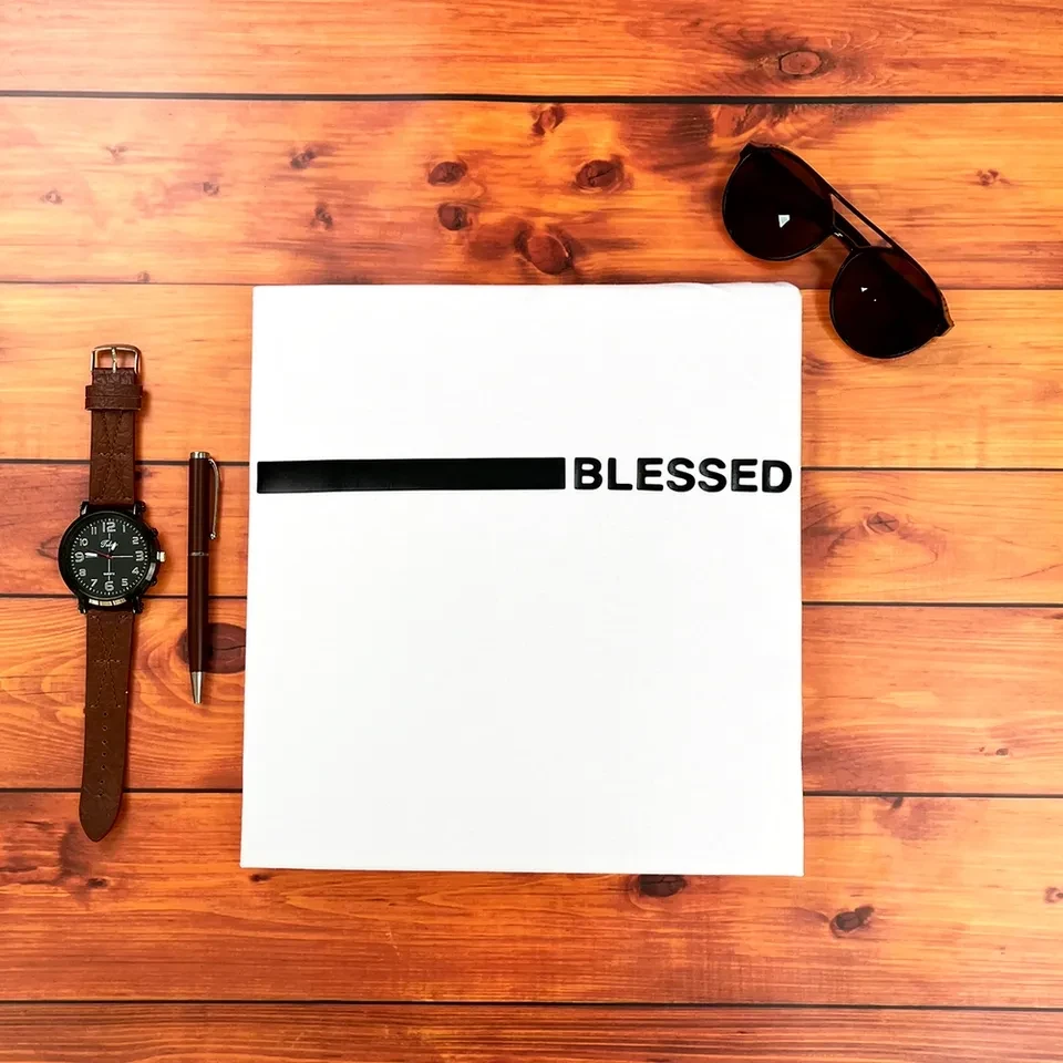 Camiseta Masculina Branca Blessed - 3