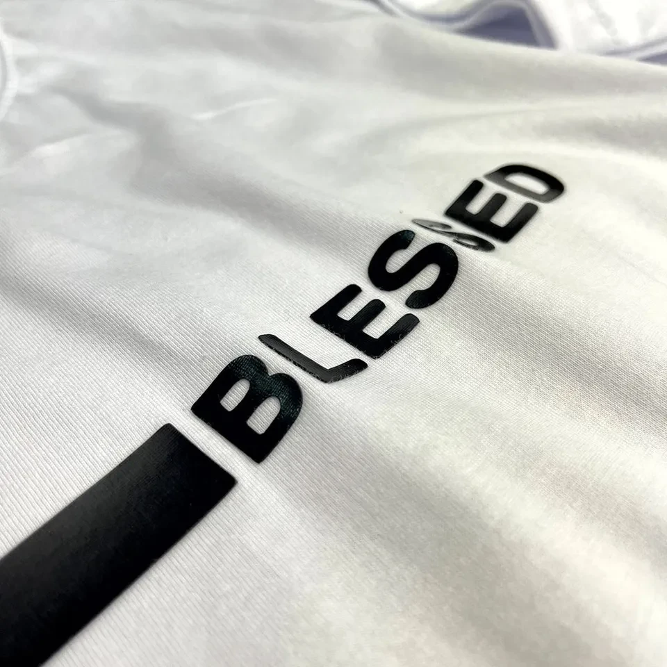 Camiseta Masculina Branca Blessed - 2