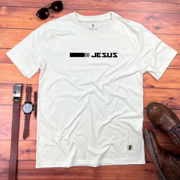 Camiseta Masculina Off White Direção Jesus