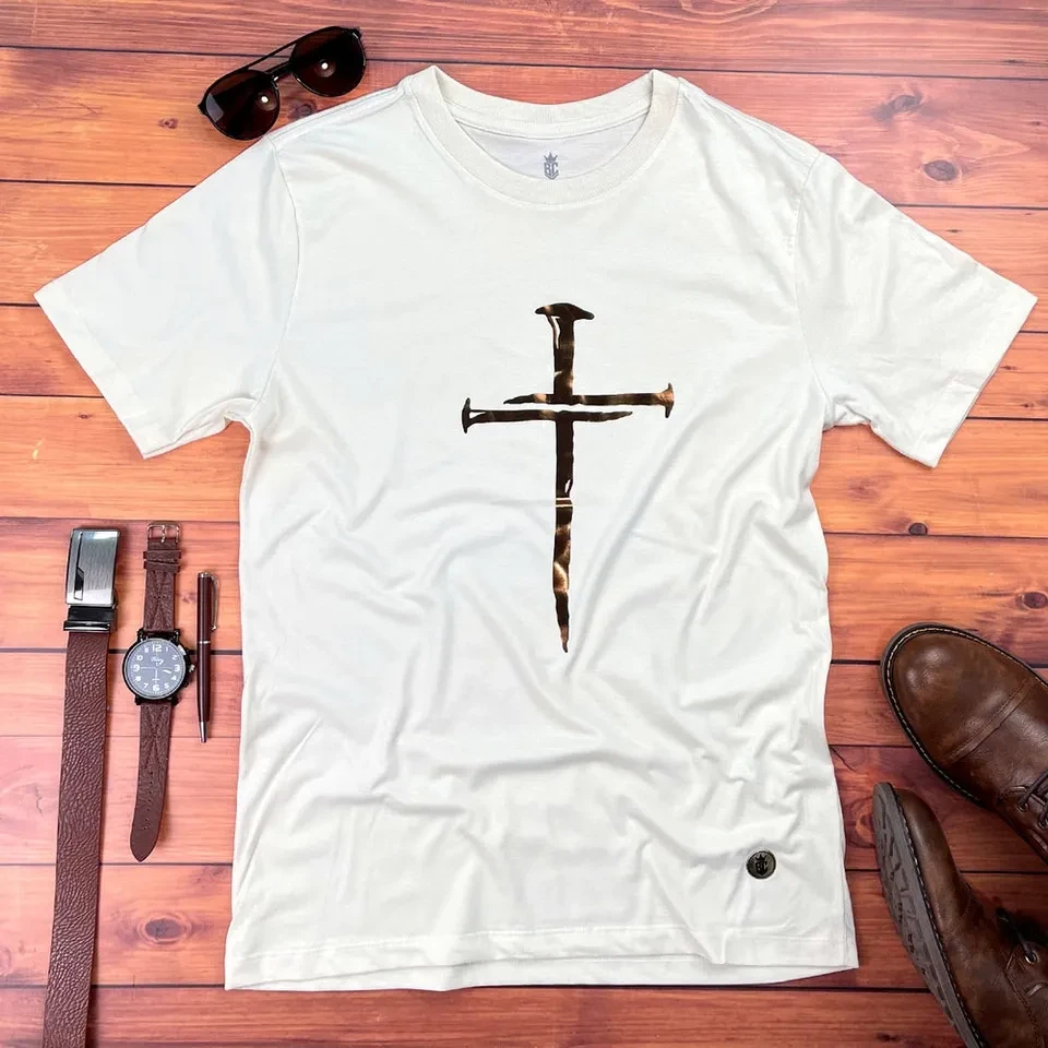 Camiseta Masculina Off White Cruz  - 1