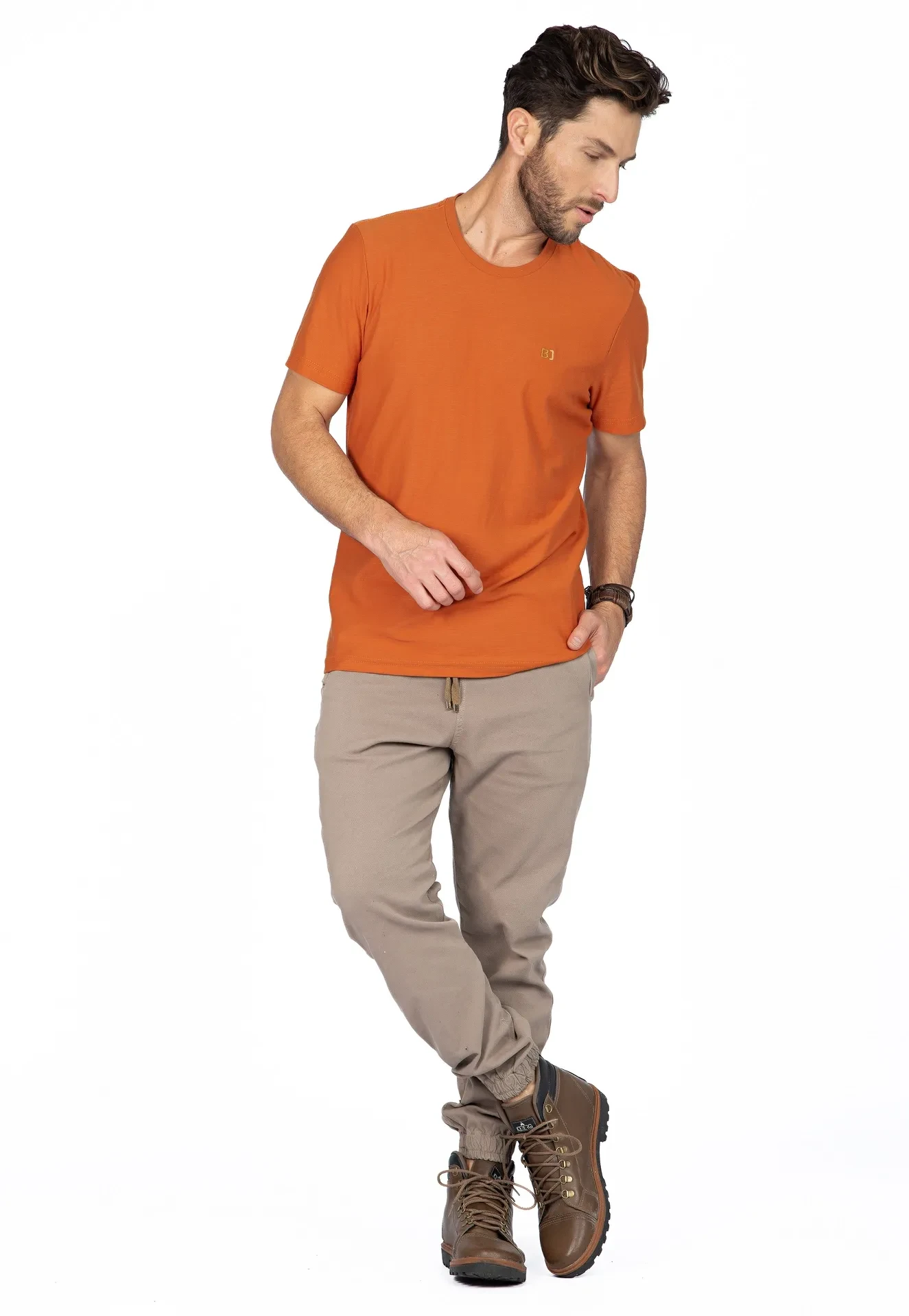 Camiseta Masculina Lisa Tam M - 2