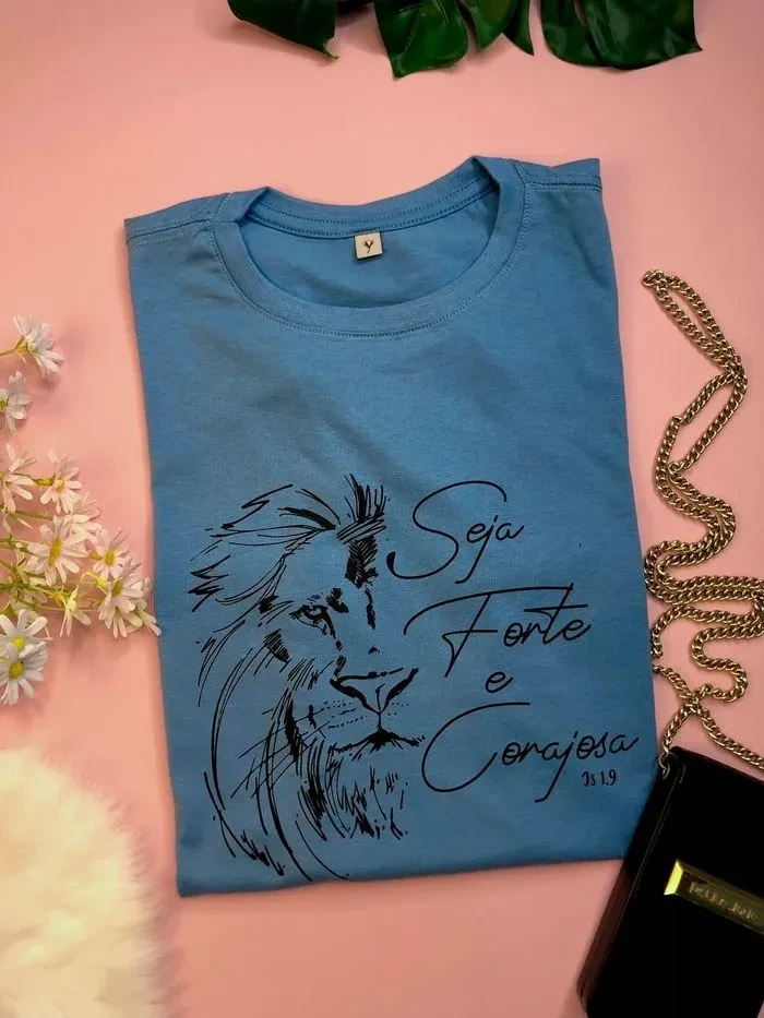 T-shirt Seja Forte E Corajosa Leão 🦁 - 2
