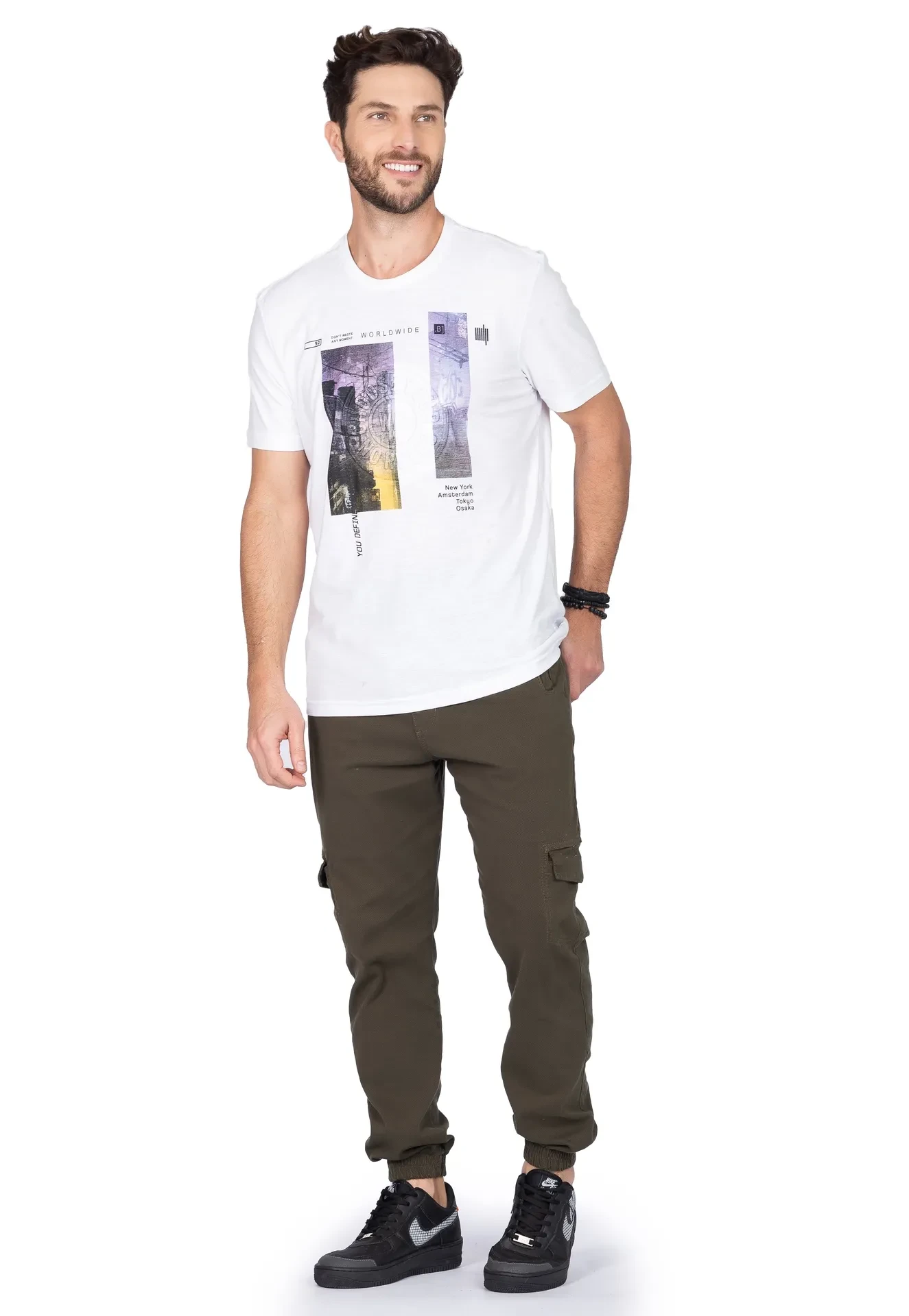 Camiseta Masculina Branca - 3