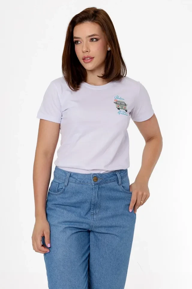 T-shirt Kombi Believe In Your Dreams Bordado Tam M - 2