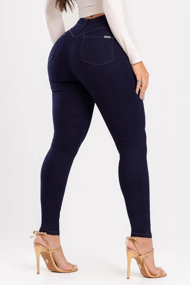 Skinny Básica Modeladora Cintura Alta Levanta Bumbum - 2