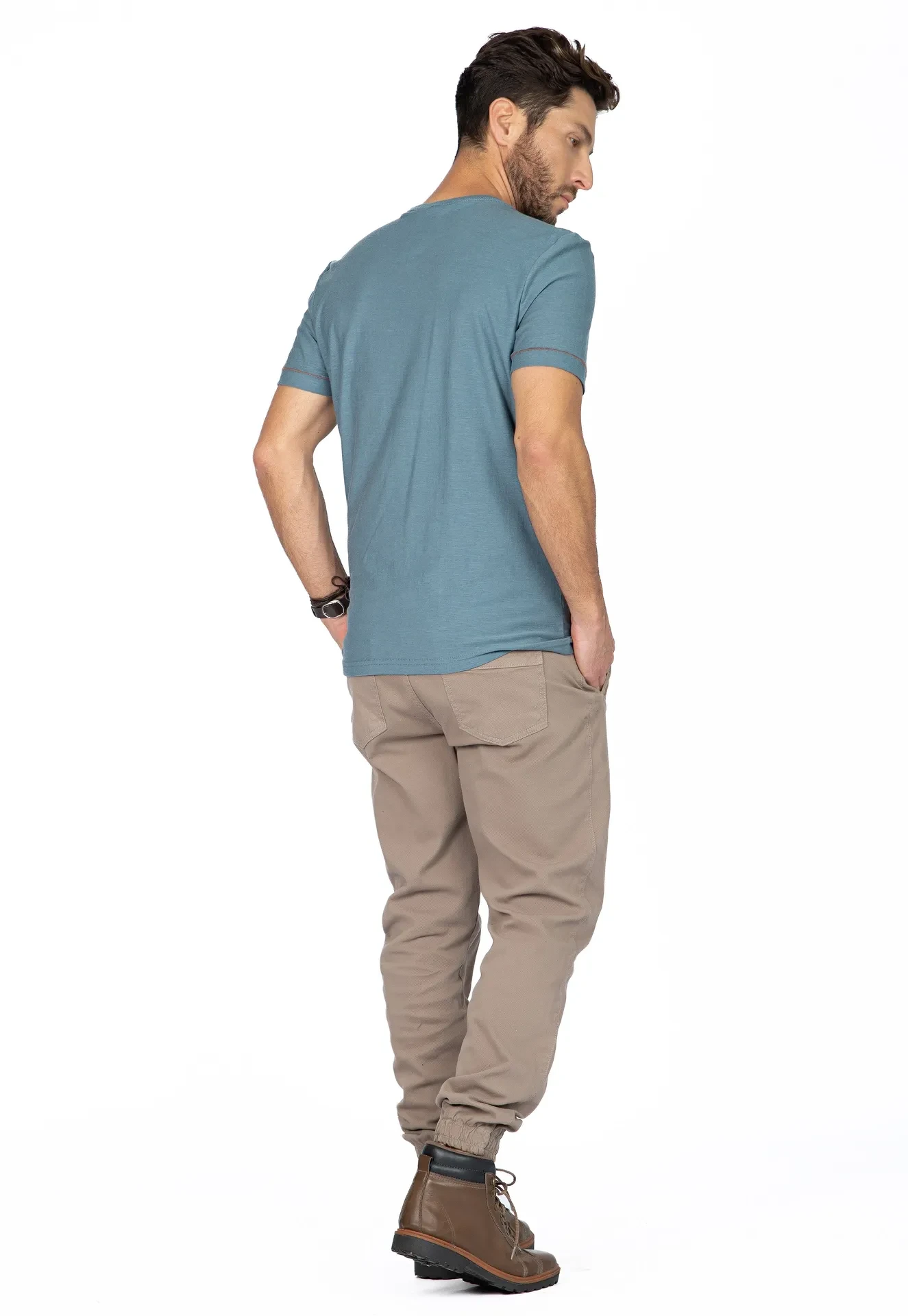 Camiseta Masculina Manhattan Azul - 4