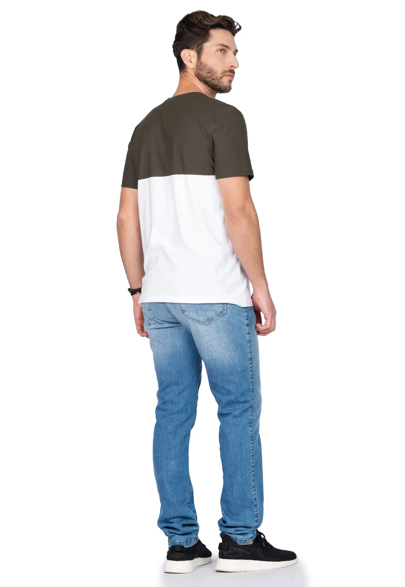 Camiseta Masculina Duas Cores - 4