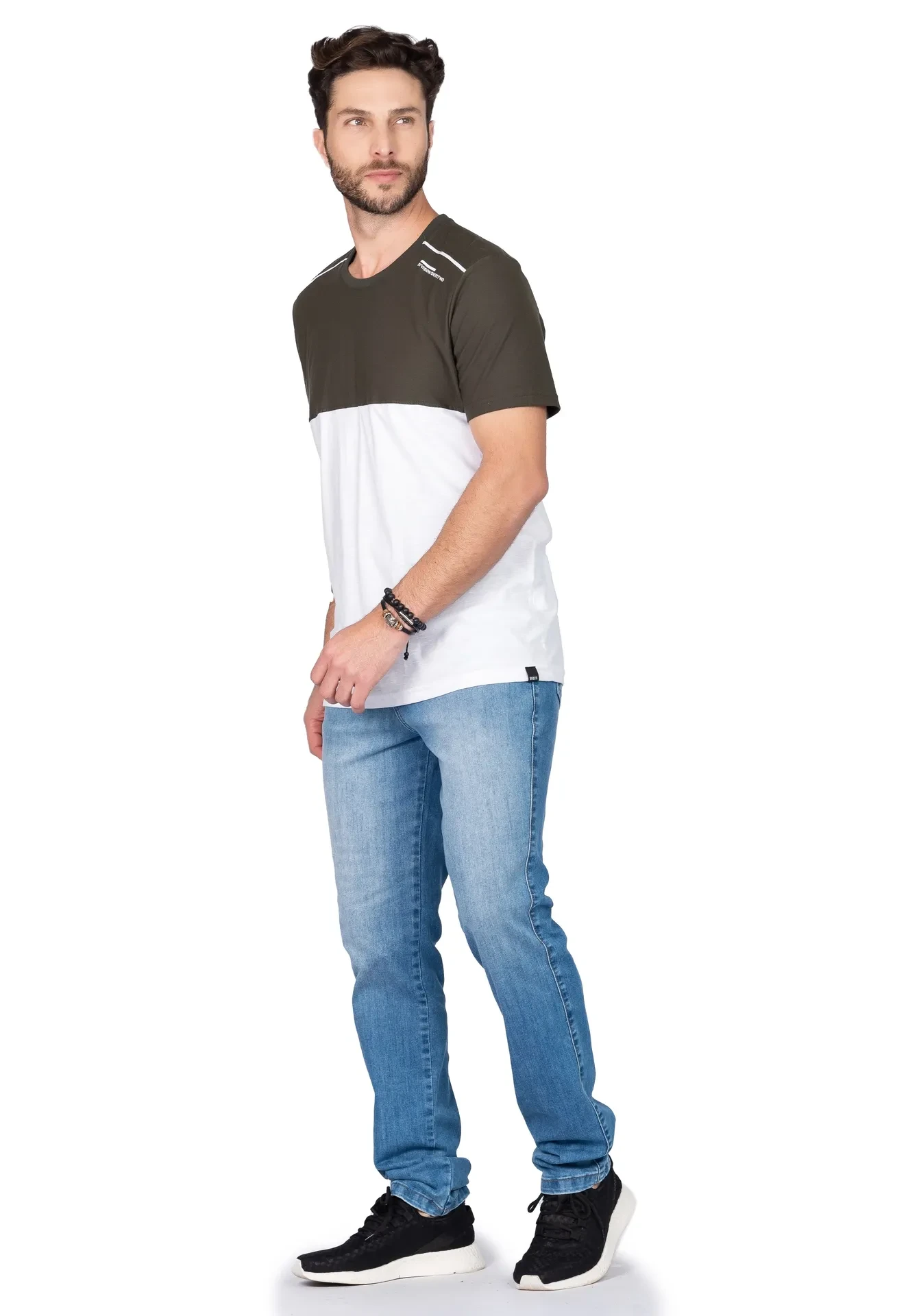 Camiseta Masculina Duas Cores - 3