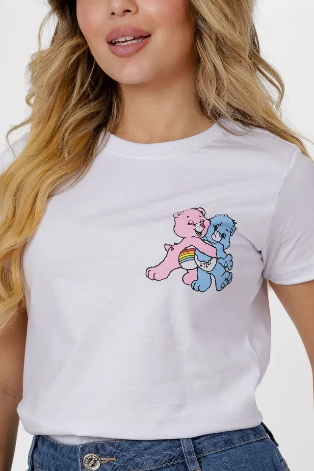 T-shirt Ursinhos Carinhosos Cor Branco - 2