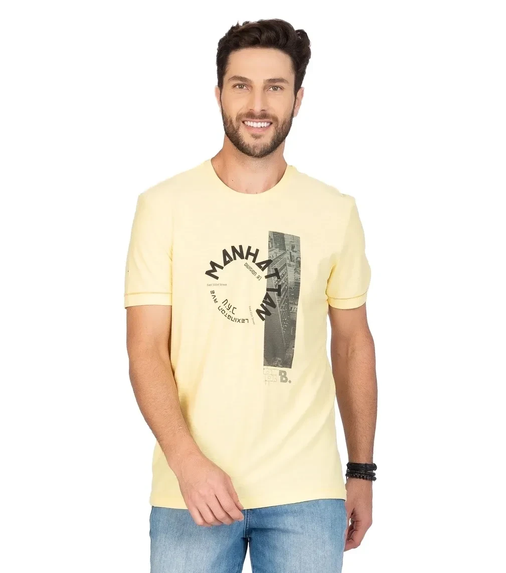 Camiseta Manhatan Amarela - 1