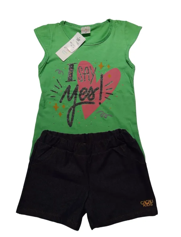 Conjunto Feminino Isay Blusa Verde 