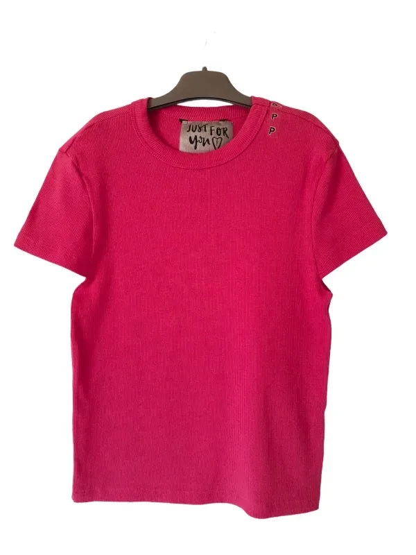 Blusa Gola Redonda Pink  - 1