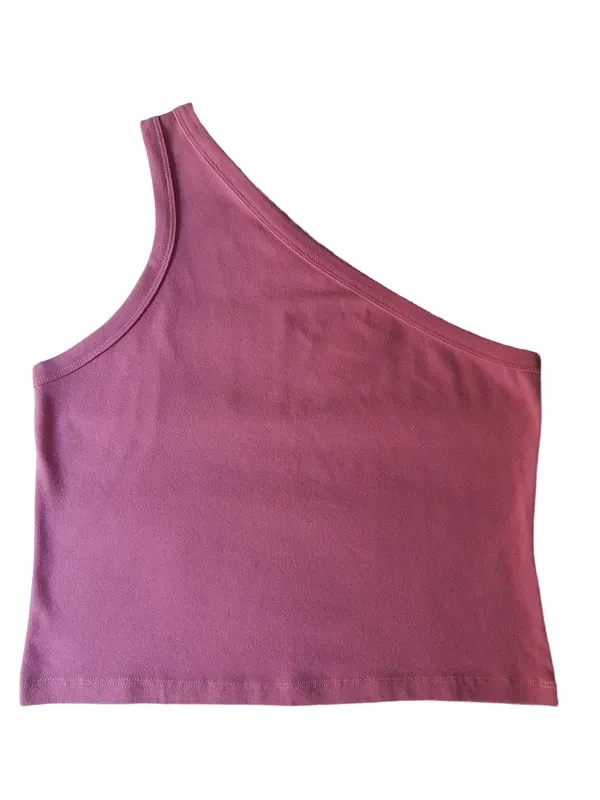 Blusa Rosa Com Uma Alça  - 1