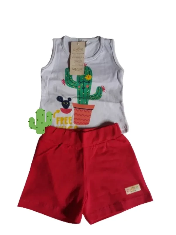 Conjunto Feminino Free Hugs 1 Ano - 1