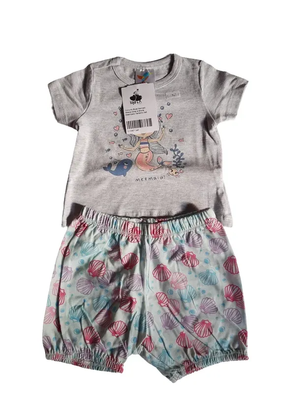 Conjunto Feminino Shortinho Estampado 