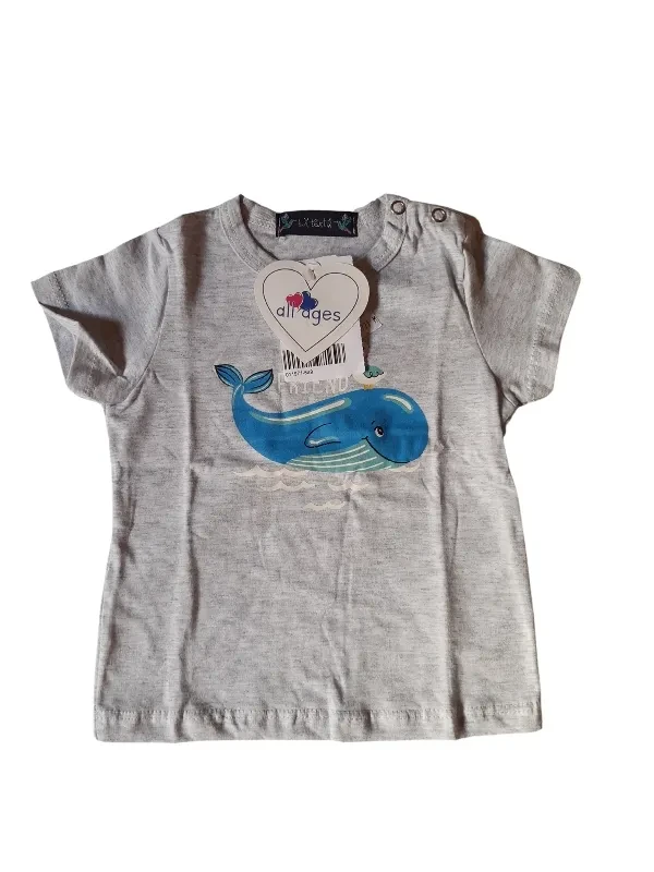 Conjunto Masculino Camiseta Cinza 🐋 - 2