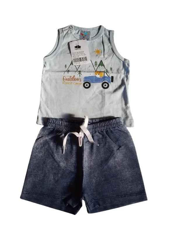Conjunto Masculino Camiseta Regata Forest Camp - 1