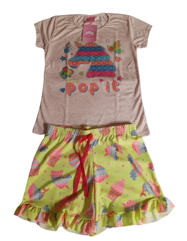 Conjunto Feminino Blusa Desenho Unicórnio 🦄