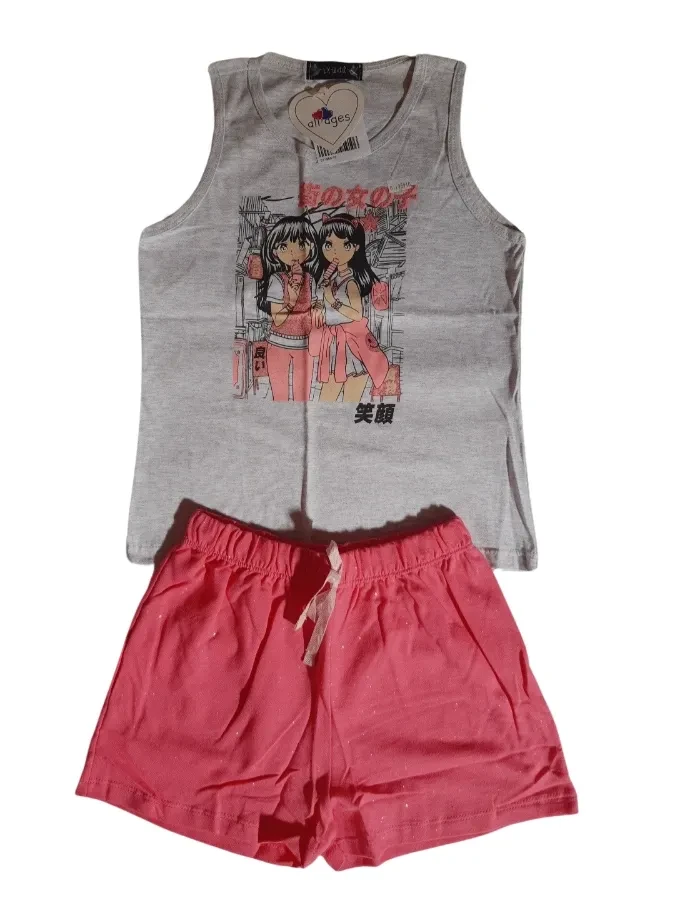 Conjunto Feminino Blusa Regata Com Silk  - 1