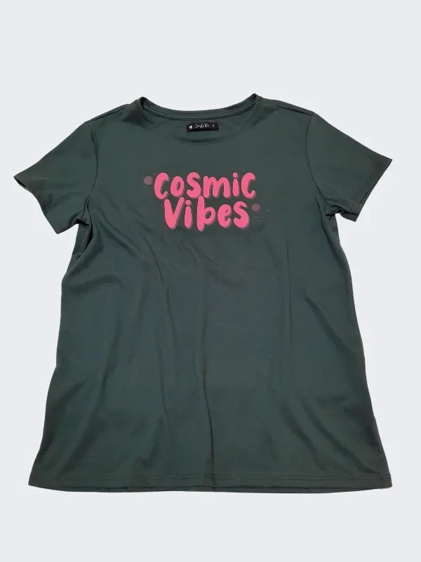 T-shirt Verde Militar Cosmic Vibes - 2