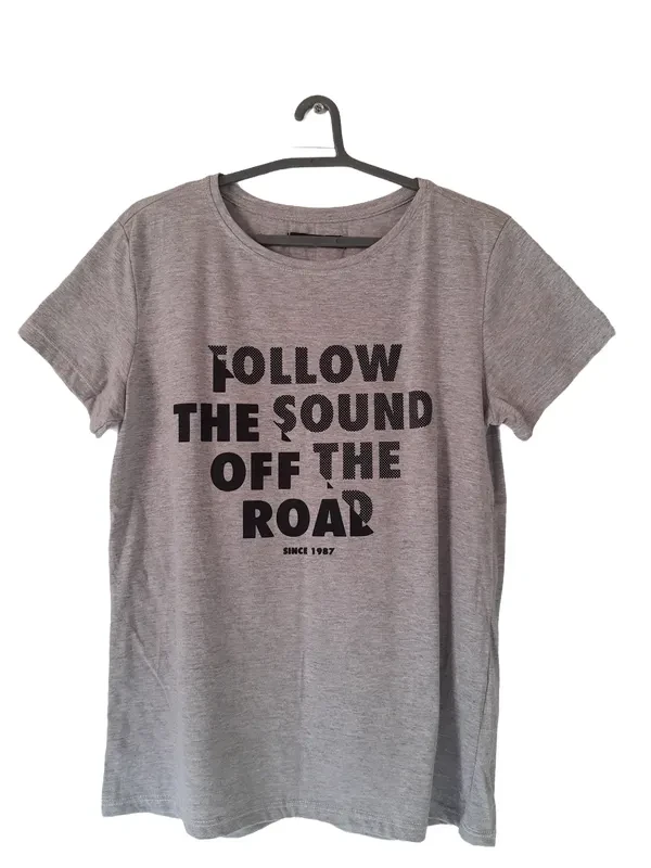 T-shirt Cinza Com Frase - 1
