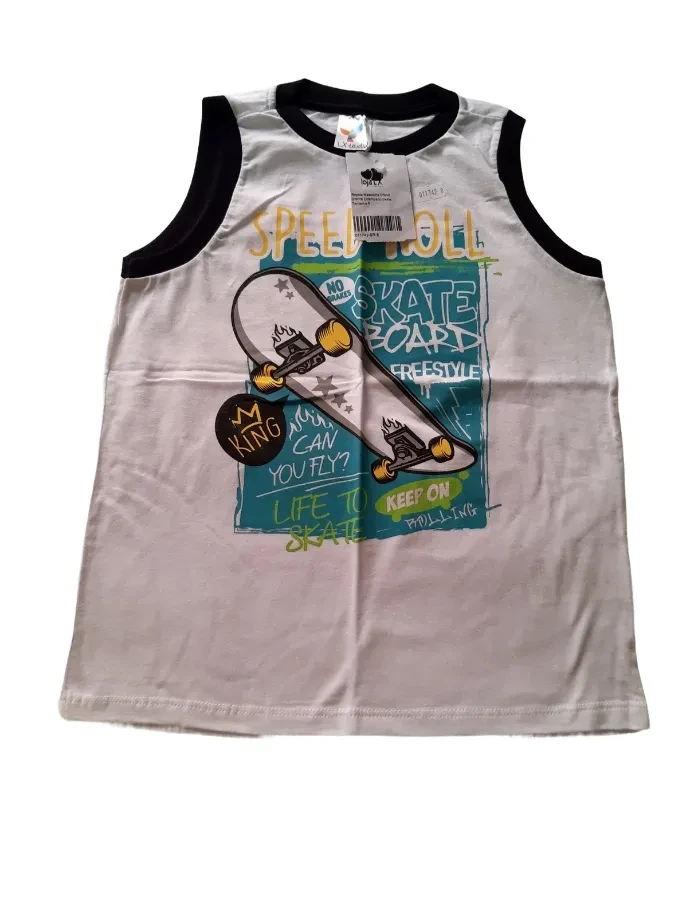 Camiseta Regata Infantil Skate - 1
