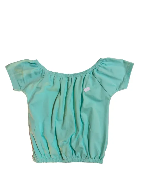 Blusa Ciganinha Manga Curta Verde