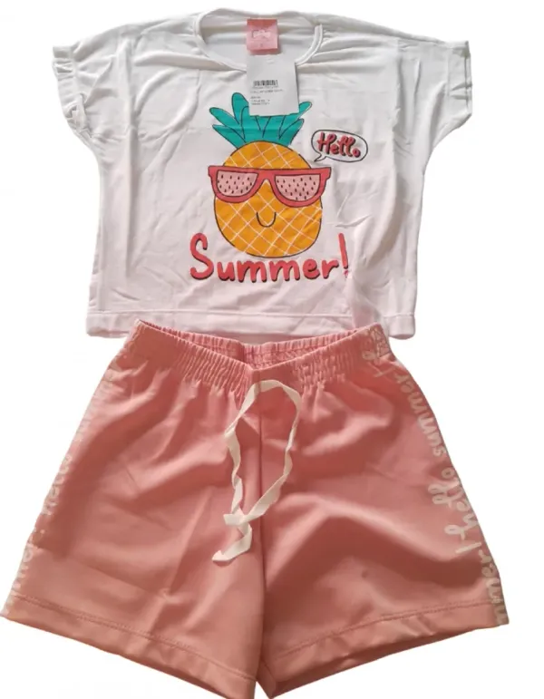 Conjunto Feminino Blusa Branca