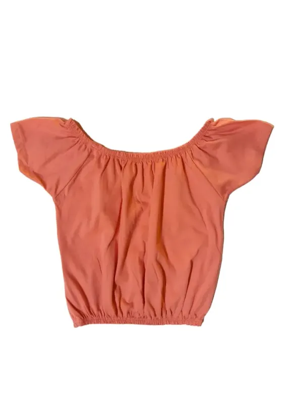 Blusa Manga Curta Ciganinha Salmão