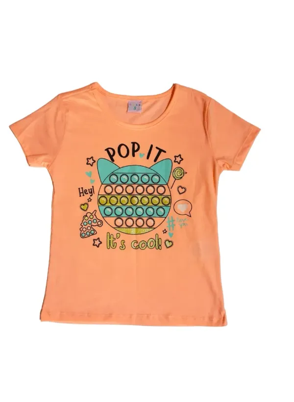 T-shirt Salmão Pop It