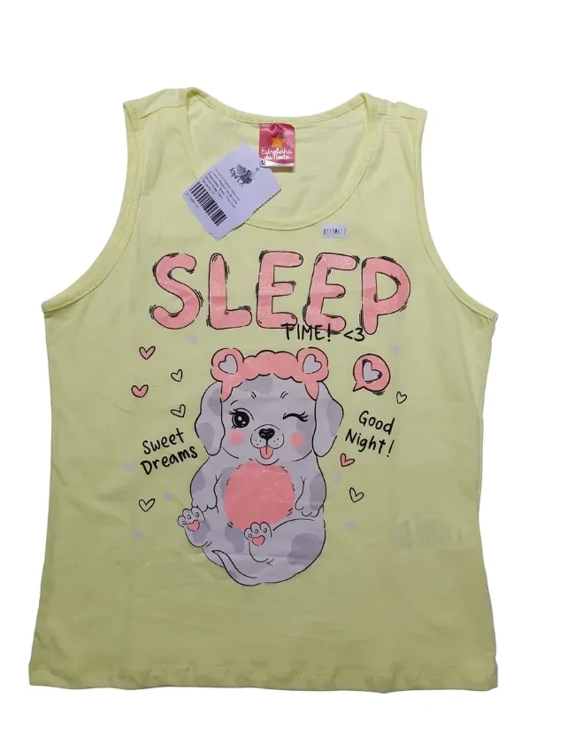 Conjunto Pijama Feminino Blusa Regata - 2