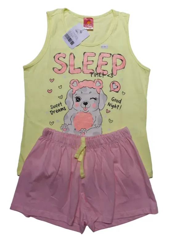 Conjunto Pijama Feminino Blusa Regata