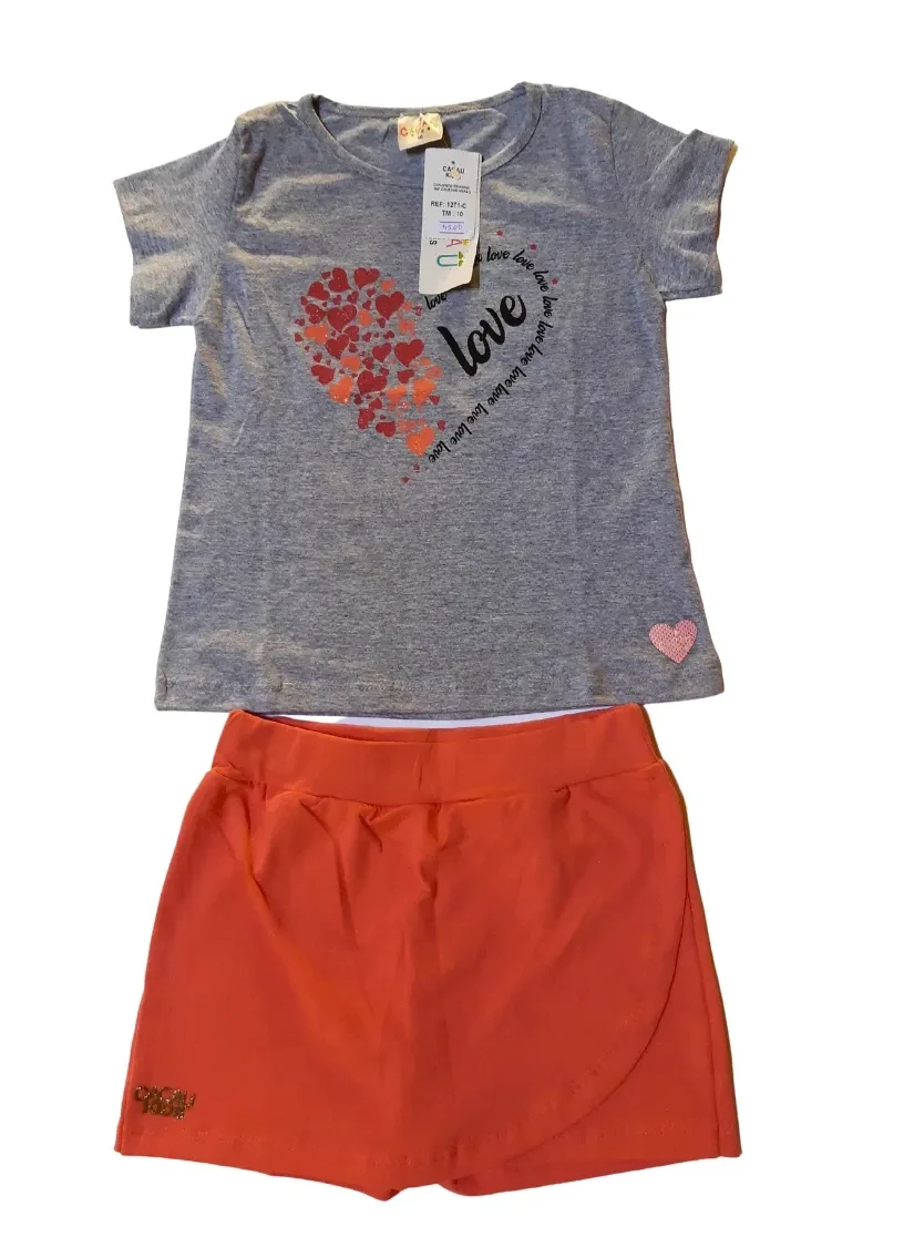 Conjunto Feminino Short Saia - 3
