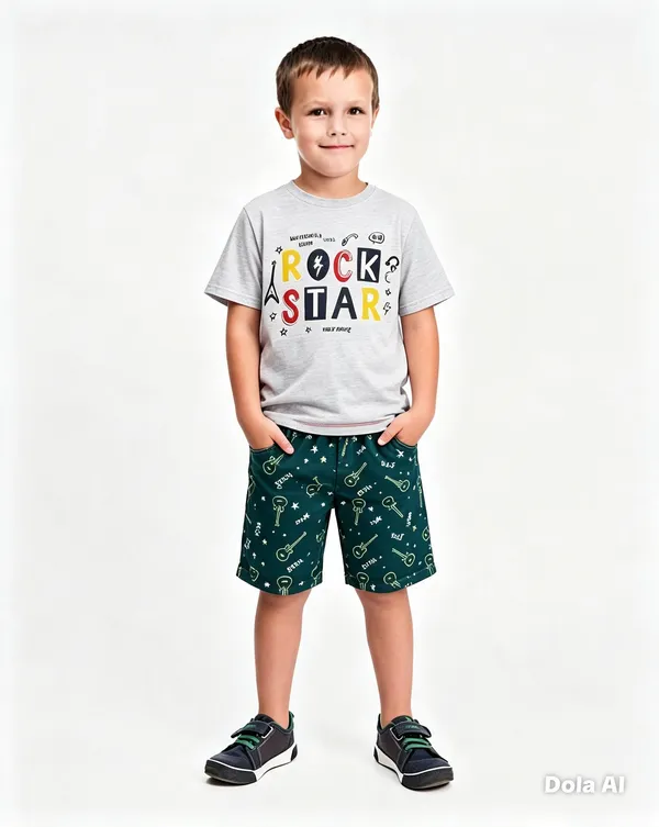 Conjunto Masculino Rock Star 🎸