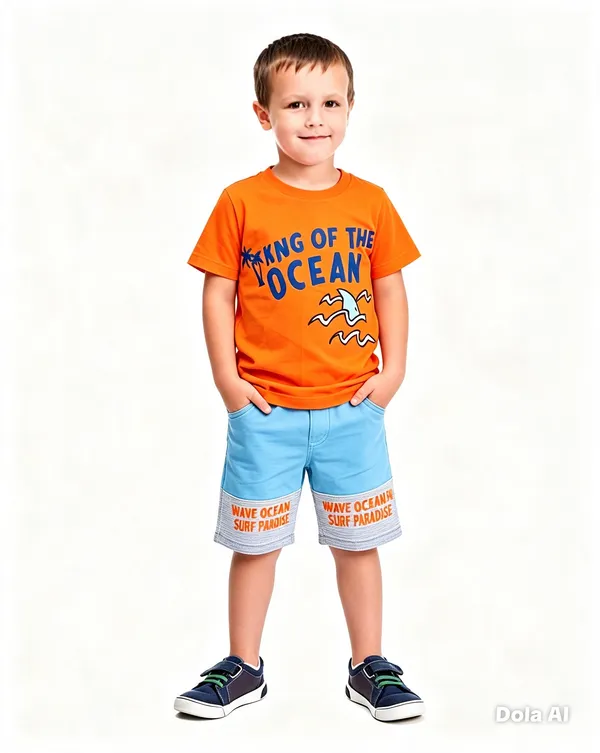 Conjunto Masculino Camiseta King Of The Ocean