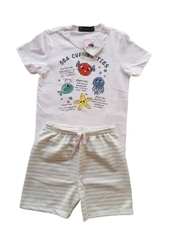 Conjunto Masculino Camiseta Branca Sea Curiosities - 2