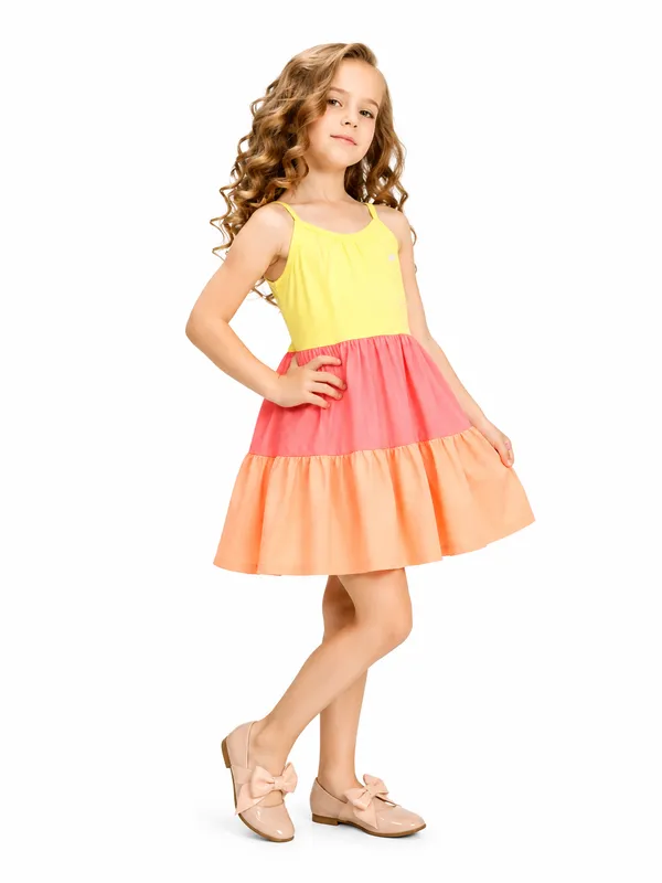 Vestido De Alcinha Neon Degradê 6 Anos 
