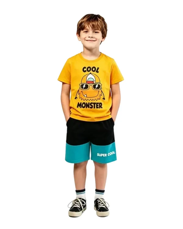 Conjunto Masculino Camiseta Laranja