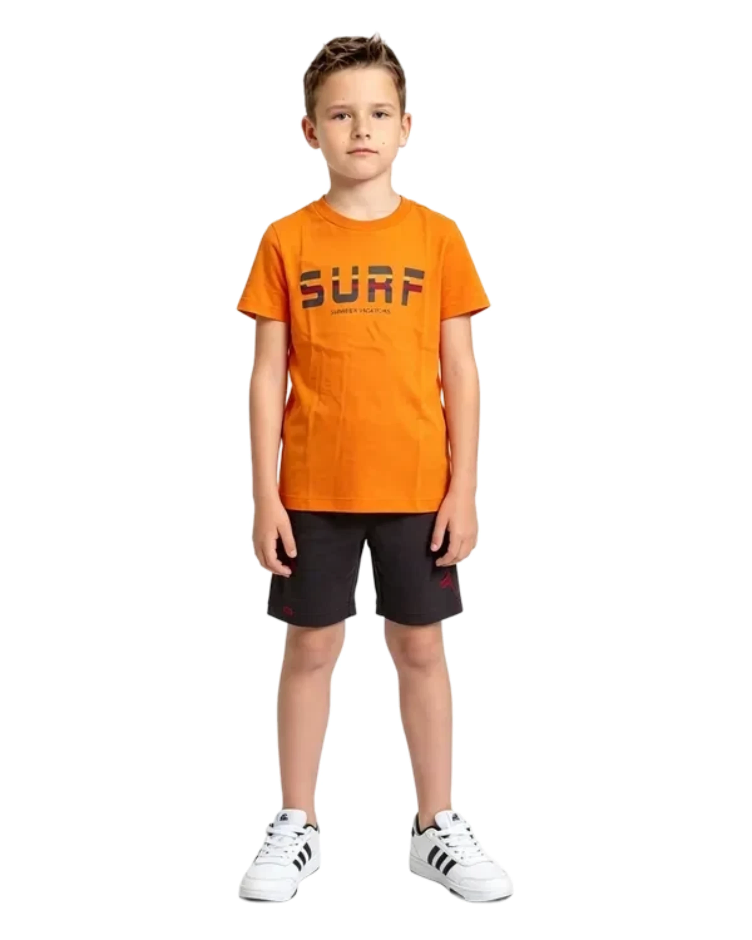 Conjunto Masculino Camiseta Laranja Surt - 1