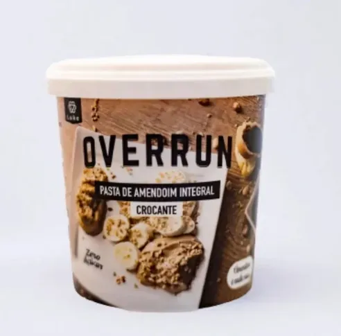 Pasta de amendoim integral crocante-500g Overrun