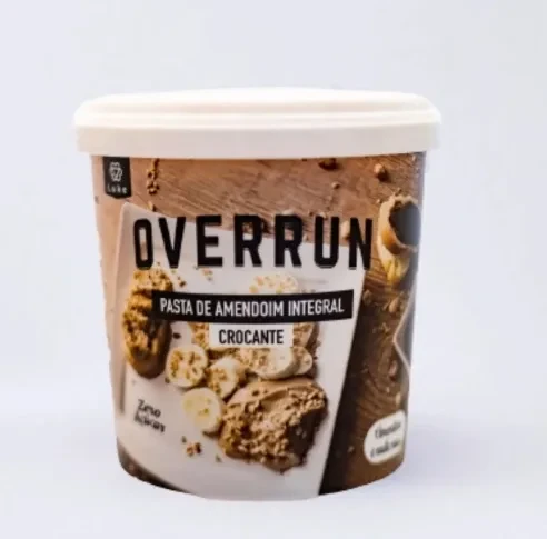 Pasta de amendoim integral crocante-500g Overrun - 1