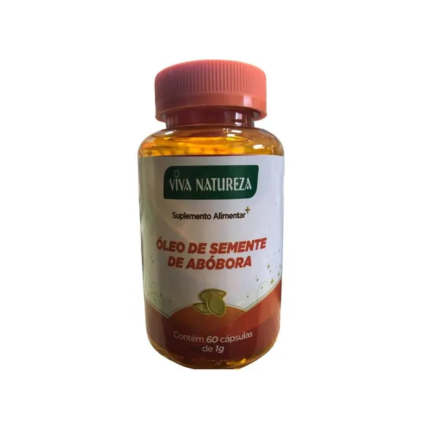 Óleo de semente de abóbora- 60 Cápsulas 1000mg viva natureza