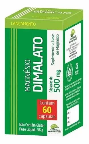 Magnésio Dimalato Com 60 Cápsulas - Medinal - 1