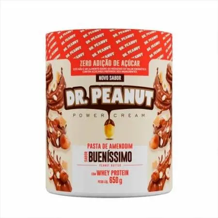  Pasta de Amendoim Sabor Bueníssimo com Whey Protein 650g