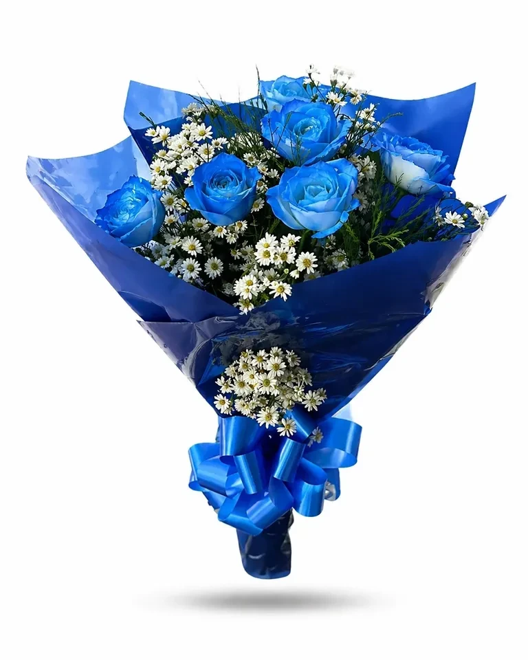 BUQUÊ DE ROSAS AZUL (REF079) - 1