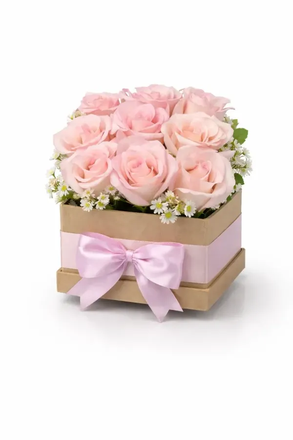 CAIXA BOX ROSA BEBÊ (REF070)
