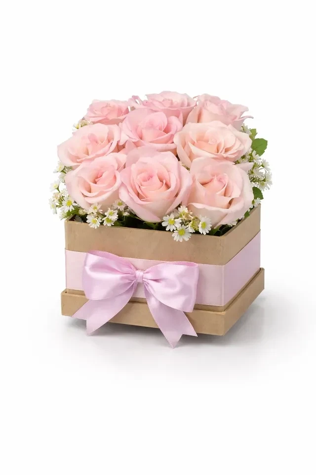 CAIXA BOX ROSA BEBÊ (REF070) - 1