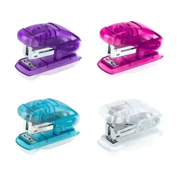 Mini Grampeador Transparente - BRW - imagem 1
