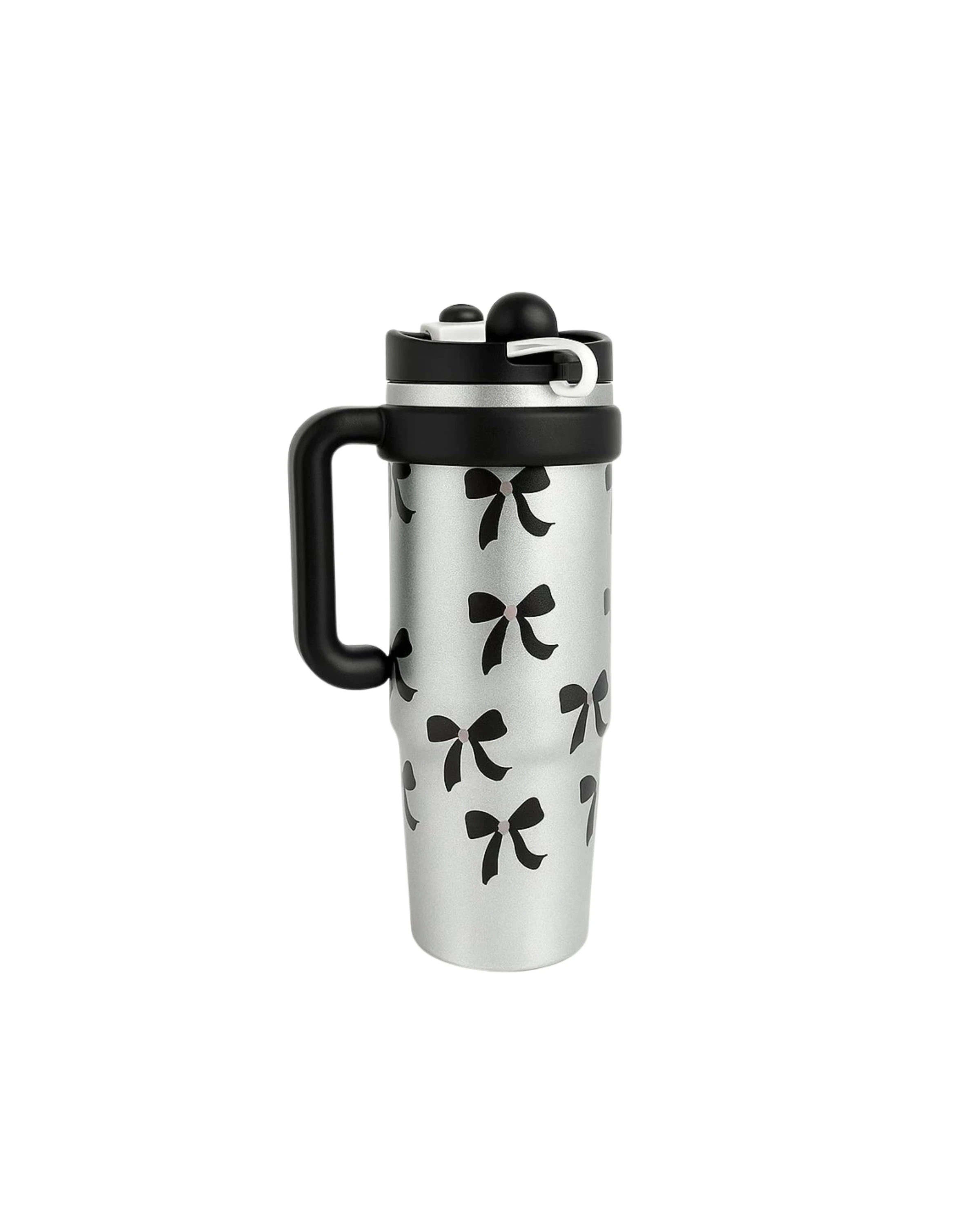Copo Garrafa Térmico Estampado Com Canudo - 900ml - 1